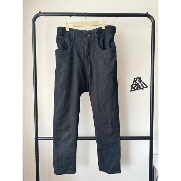 Isamu Katayama Backlash Wide Tapered Wool Pants - Picture 1 of 6